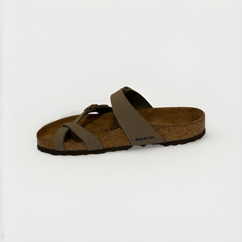 Birkenstock Mayari Stone Leather Strap Sandals Women Size 41 EU 10-10.5 - Picture 4 of 11